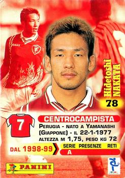 1999 Panini Calcio Serie A #78 Hidetoshi Nakata Back