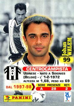 1999 Panini Calcio Serie A #99 Johan Walem Back