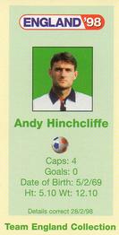 1998 BP England '98 #NNO Andy Hinchcliffe Back