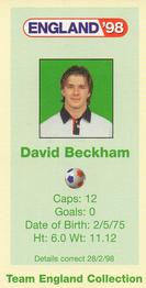 1998 BP England '98 #NNO David Beckham Back