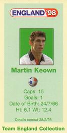 1998 BP England '98 #NNO Martin Keown Back