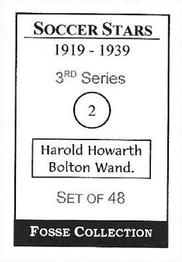 1998 Fosse Soccer Stars 1919-1939 : Series 3 #2 Bob Haworth Back