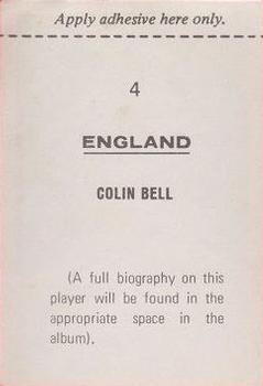 1970 FKS Publishers Mexico 70 World Cup Soccer Stars #4 Colin Bell Back