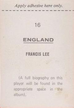1970 FKS Publishers Mexico 70 World Cup Soccer Stars #16 Francis Lee Back