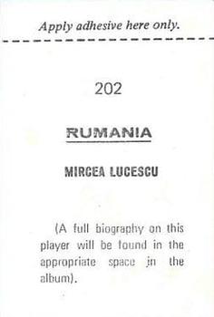 1970 FKS Publishers Mexico 70 World Cup Soccer Stars #202 Mircea Lucescu Back