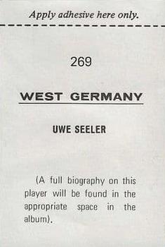 1970 FKS Publishers Mexico 70 World Cup Soccer Stars #269 Uwe Seeler Back