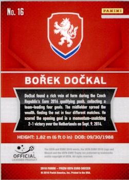 2016 Panini Prizm UEFA Euro #16 Borek Dockal Back