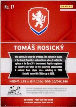 2016 Panini Prizm UEFA Euro #17 Tomas Rosicky Back