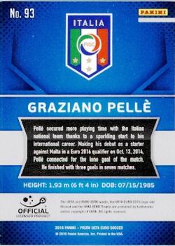 2016 Panini Prizm UEFA Euro #93 Graziano Pelle Back