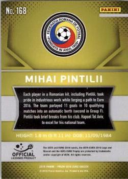 2016 Panini Prizm UEFA Euro #168 Mihai Pintilii Back