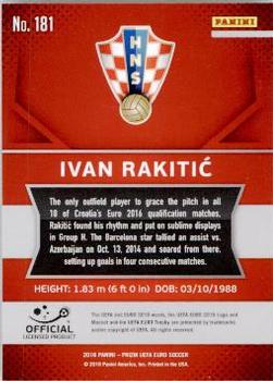 2016 Panini Prizm UEFA Euro #181 Ivan Rakitic Back