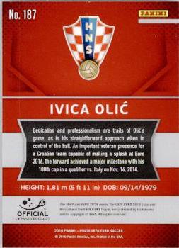 2016 Panini Prizm UEFA Euro #187 Ivica Olic Back