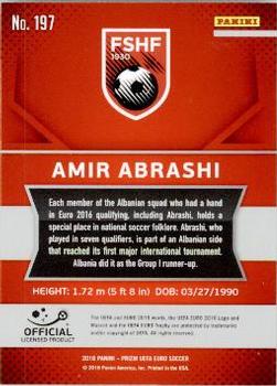 2016 Panini Prizm UEFA Euro #197 Amir Abrashi Back