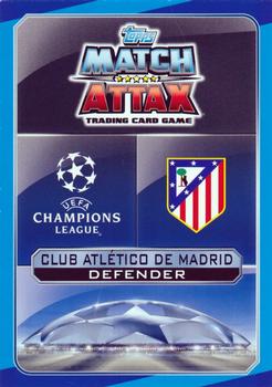 2016-17 Topps Match Attax UEFA Champions League #ATL6 Jose Gimenez Back