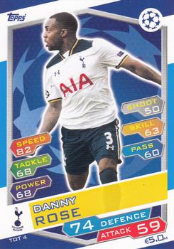 2016-17 Topps Match Attax UEFA Champions League #TOT4 Danny Rose Front