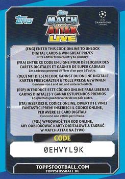 2016-17 Topps Match Attax UEFA Champions League #NNO Digital Packet Code Back