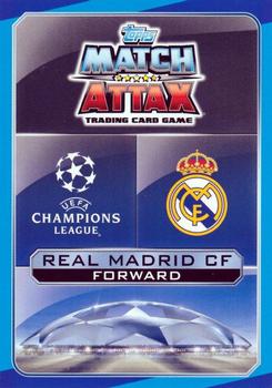 2016-17 Topps Match Attax UEFA Champions League #RM16 Alvaro Morata Back