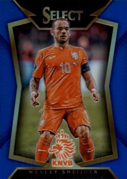 2015-16 Panini Select - Blue Prizm #99 Wesley Sneijder Front