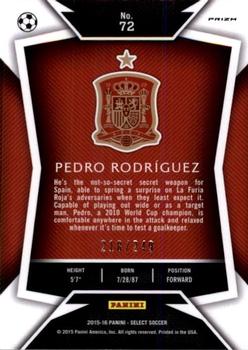 2015-16 Panini Select - Camo Prizm #72 Pedro Rodriguez Back