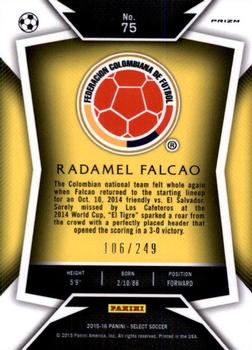2015-16 Panini Select - Camo Prizm #75 Radamel Falcao Back