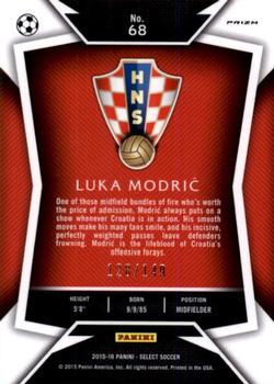 2015-16 Panini Select - Orange Prizm #68 Luka Modric Back