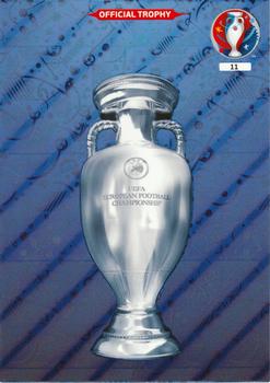 2016 Panini Adrenalyn XL UEFA Euro #11 Official Trophy Front