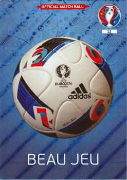 2016 Panini Adrenalyn XL UEFA Euro #12 Official Ball Front