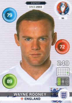 2016 Panini Adrenalyn XL UEFA Euro #95 Wayne Rooney Front