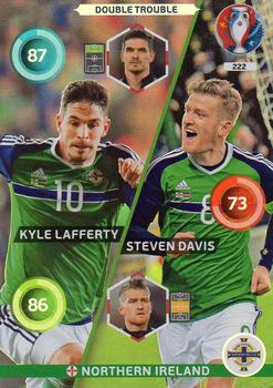 2016 Panini Adrenalyn XL UEFA Euro #222 Steven Davis / Kyle Lafferty Front