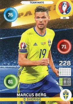 2016 Panini Adrenalyn XL UEFA Euro #381 Marcus Berg Front