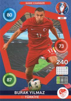 2016 Panini Adrenalyn XL UEFA Euro #422 Burak Yilmaz Front