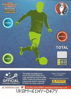 2016 Panini Adrenalyn XL UEFA Euro - Limited Editions #NNO Wayne Rooney Back