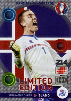 2016 Panini Adrenalyn XL UEFA Euro - Limited Editions #NNO Hannes Halldorsson Front