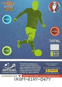2016 Panini Adrenalyn XL UEFA Euro - Limited Editions #NNO Cristiano Ronaldo Back