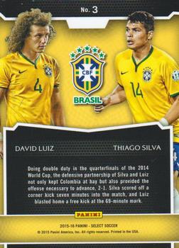 2015-16 Panini Select - Dynamic Duos #3 David Luiz / Thiago Silva Back