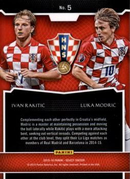 2015-16 Panini Select - Dynamic Duos #5 Ivan Rakitic / Luka Modric Back