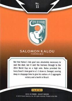 2015-16 Panini Select - Equalizers #11 Salomon Kalou Back