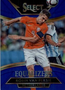 2015-16 Panini Select - Equalizers Blue Prizm #13 Robin van Persie Front