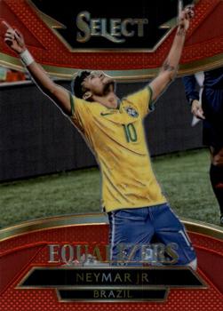 2015-16 Panini Select - Equalizers Red Prizm #4 Neymar Jr Front