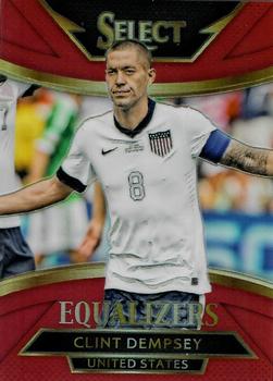 2015-16 Panini Select - Equalizers Red Prizm #19 Clint Dempsey Front