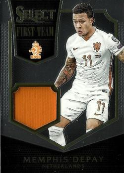 2015-16 Panini Select - First Team Swatches #FT-MD Memphis Depay Front