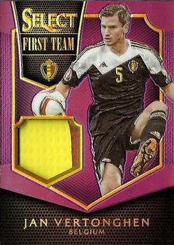 2015-16 Panini Select - First Team Swatches Prime Purple Prizm #FT-JV Jan Vertonghen Front