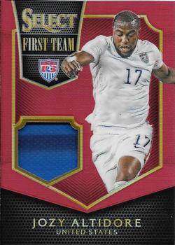 2015-16 Panini Select - First Team Swatches Red Prizm #FT-JA Jozy Altidore Front