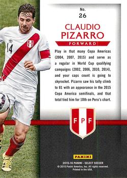 2015-16 Panini Select - National Pride #26 Claudio Pizarro Back