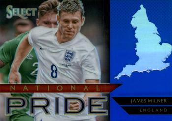 2015-16 Panini Select - National Pride Blue Prizm #15 James Milner Front