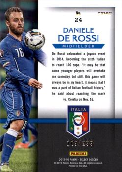 2015-16 Panini Select - National Pride Blue Prizm #24 Daniele De Rossi Back