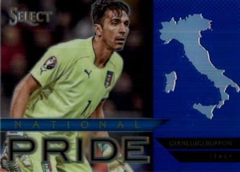 2015-16 Panini Select - National Pride Blue Prizm #25 Gianluigi Buffon Front