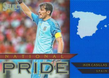 2015-16 Panini Select - National Pride Blue Prizm #37 Iker Casillas Front