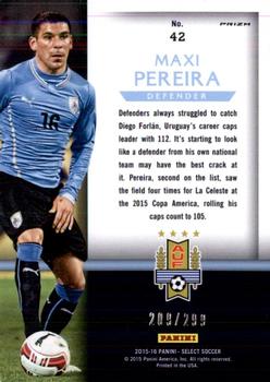 2015-16 Panini Select - National Pride Blue Prizm #42 Maxi Pereira Back