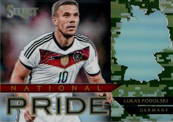 2015-16 Panini Select - National Pride Camo Prizm #20 Lukas Podolski Front